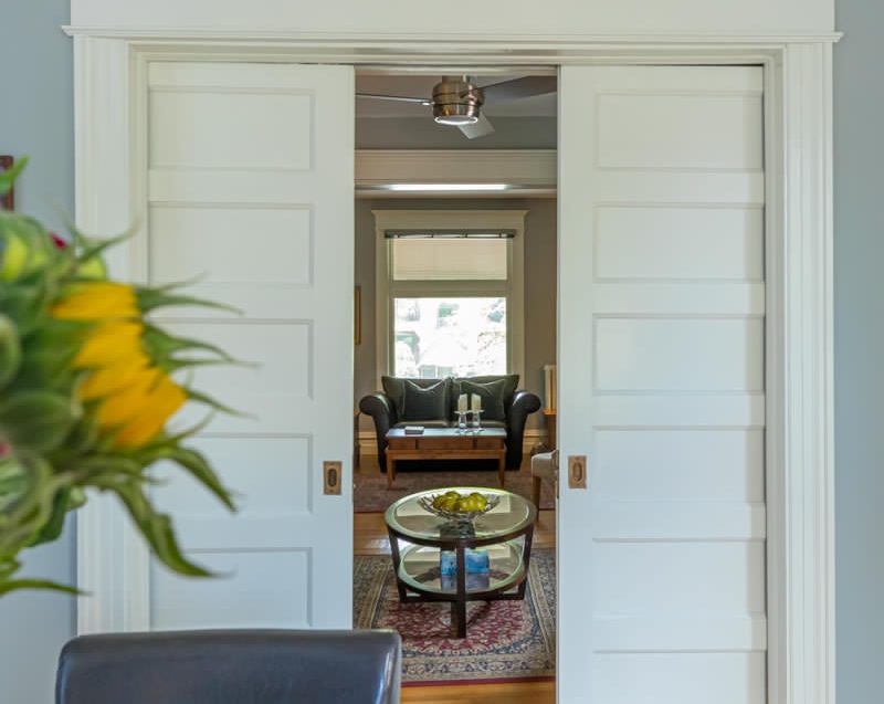 View to the living room at 164 Duke Street, Hamilton