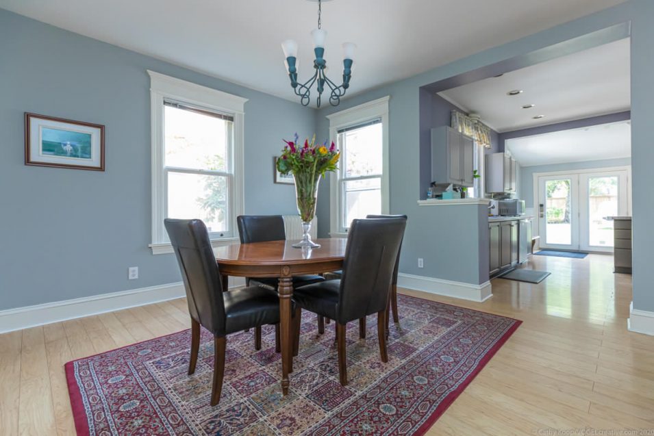 Dining room at 164 Duke Street, Hamilton